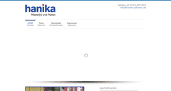 Desktop Screenshot of hanika-pflaster.de